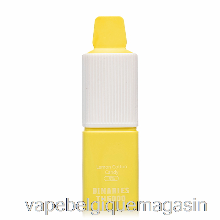Vape Belgique Horizon Binaires Th6000 Barbe à Papa Jetable Citron